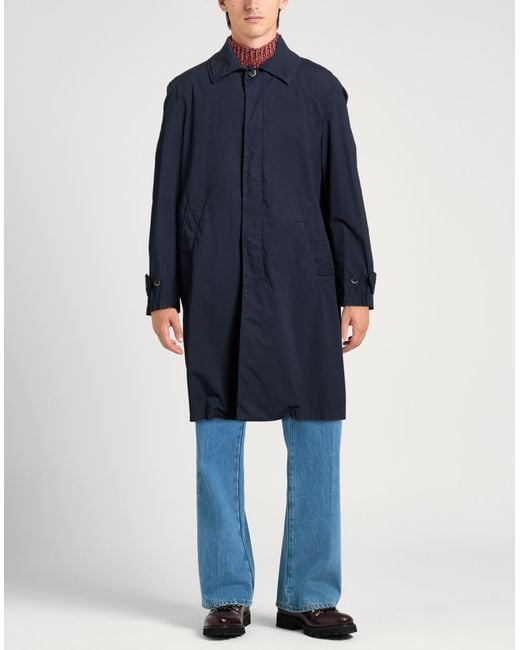Barena Blue Overcoat & Trench Coat for men