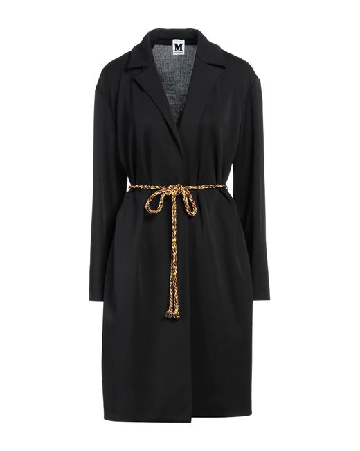 M Missoni Black Overcoat & Trench Coat