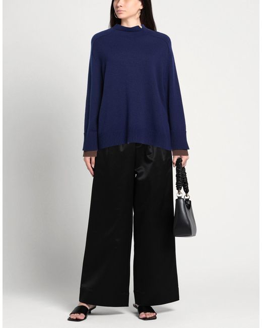 QUILISIA Blue Turtleneck Wool, Cashmere