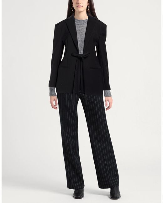 TOVE Black Blazer Cotton, Viscose, Elastane