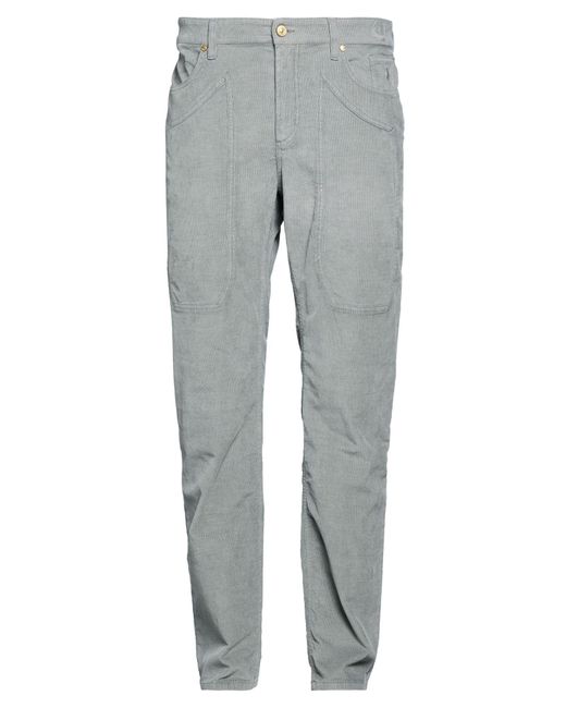 Jeckerson Gray Pants Cotton, Tencel, Elastane for men