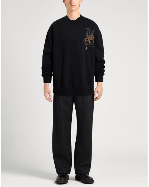Just Cavalli Blue Sweatshirt Cotton, Elastane for men
