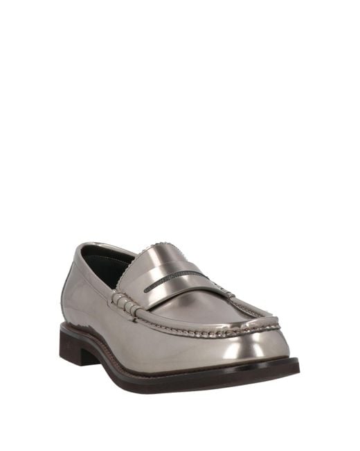 Brunello Cucinelli Gray Loafers Leather
