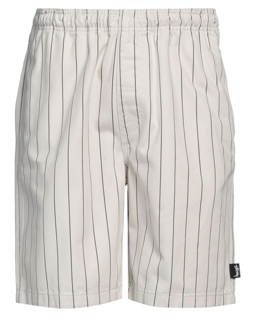 Stussy Gray Off Shorts & Bermuda Shorts Cotton for men