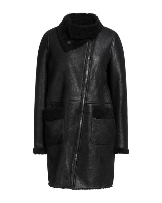 Jacob Coh?n Black Coat Soft Leather
