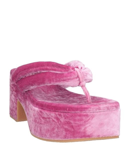 Dries Van Noten Pink Thong Sandals