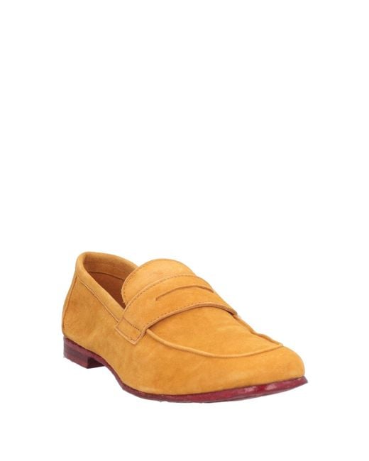 JP/DAVID Orange Loafers Leather
