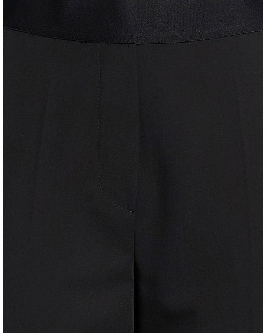 RUE DU BAC Black Pants Polyester, Viscose, Elastane