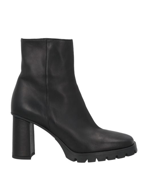 Lorenzo Mari Black Ankle Boots