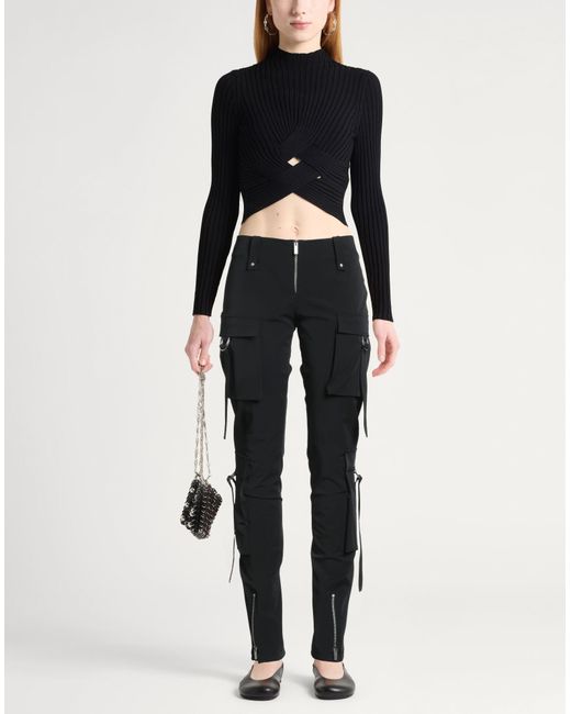 Blumarine Black Pants Polyester, Elastane