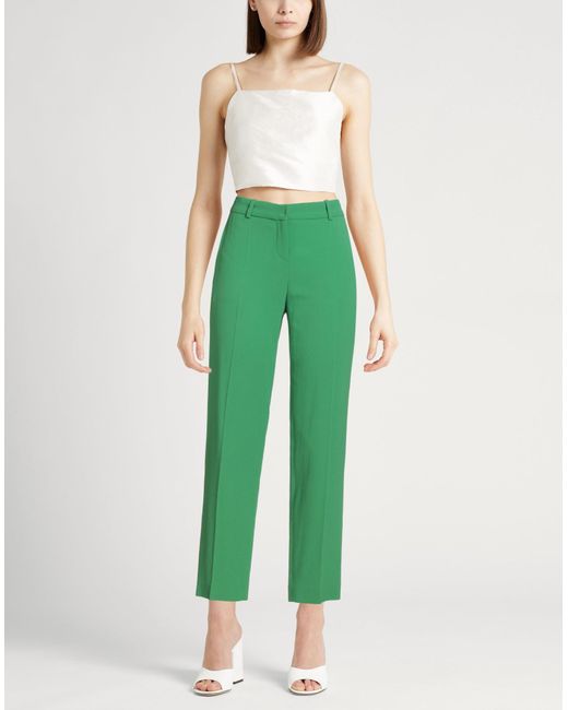 Paule Ka Green Pants Acetate, Viscose