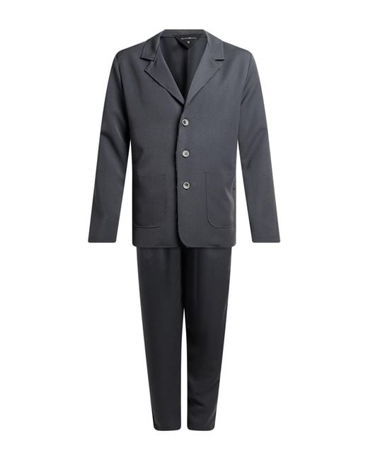 Takeshy Kurosawa Gray Suit Polyester, Viscose, Elastane for men