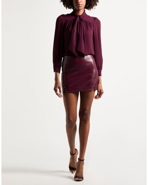 Patrizia Pepe Purple Mini Skirts