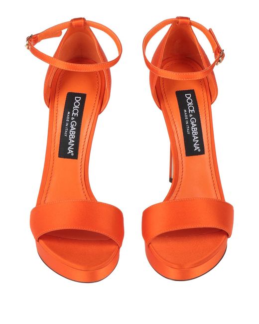 Sandales Dolce & Gabbana en coloris Orange