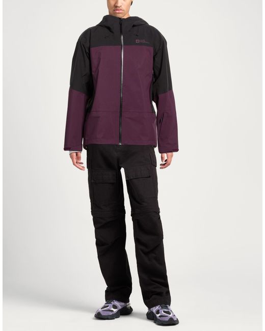 Jack Wolfskin Purple Jacket Recycled Polyester for men