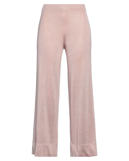 Circus Hotel Pink Pants Viscose, Polyester, Polyamide