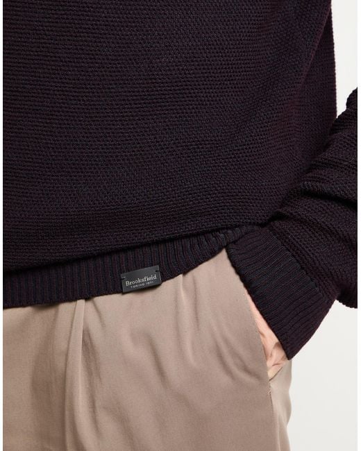 Brooksfield Black Turtleneck for men