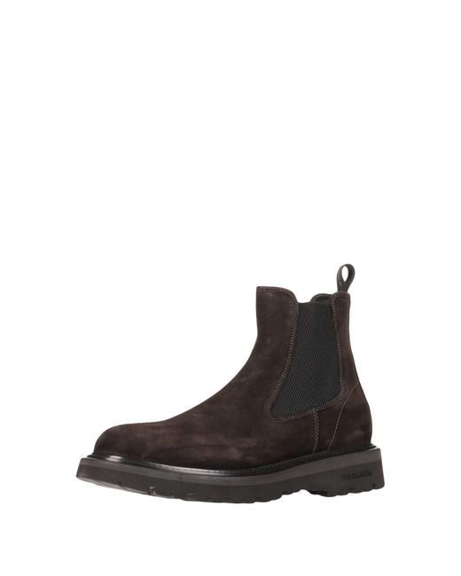 Woolrich Black Ankle Boots for men