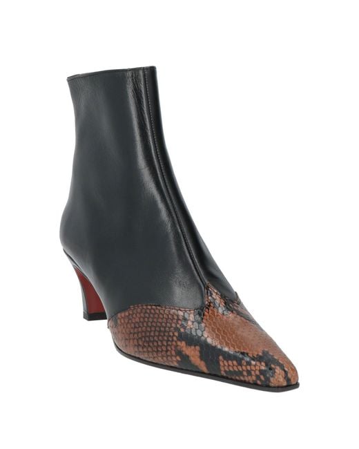 Roberto Festa Black Ankle Boots Leather