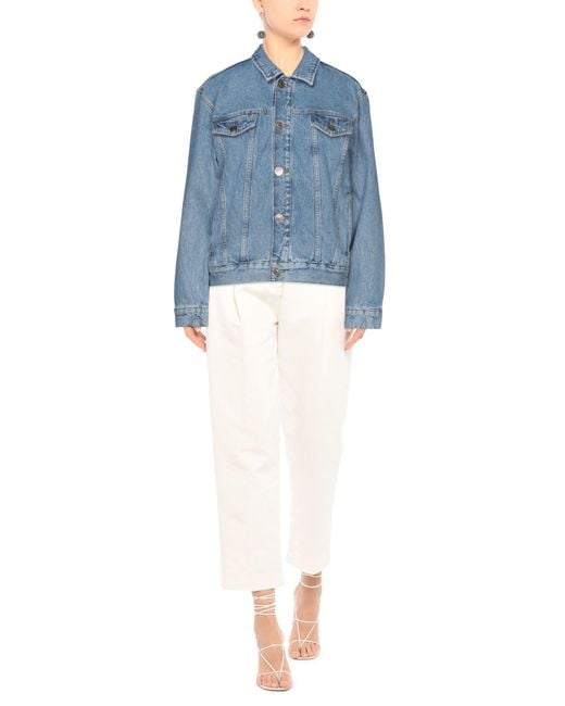 Sandro Blue Denim Outerwear