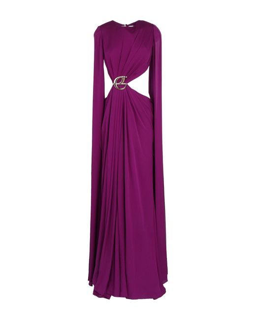 Elie Saab Purple Maxi Dress