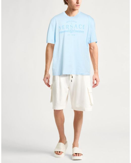 Versace Blue Sky T-Shirt Cotton for men