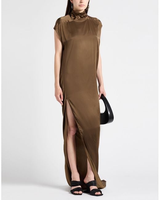 Rick Owens Brown Maxi Dress