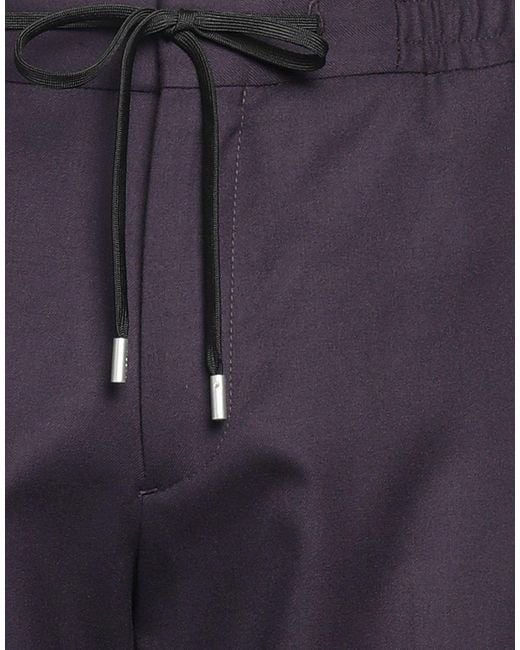 Lardini Blue Dark Pants Wool, Elastane for men