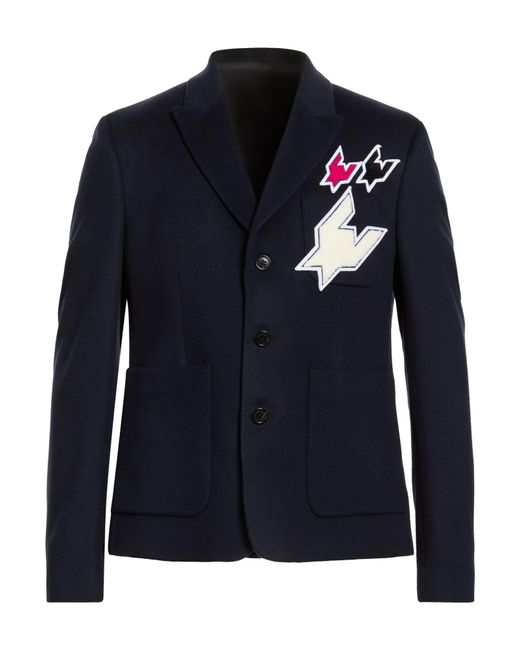 Kris Van Assche Blue Blazer Wool for men