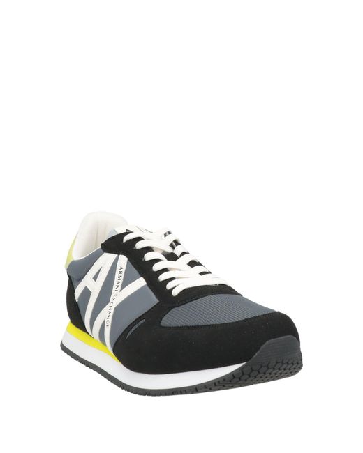 ARMANI EXCHANGE Black Trainers for men