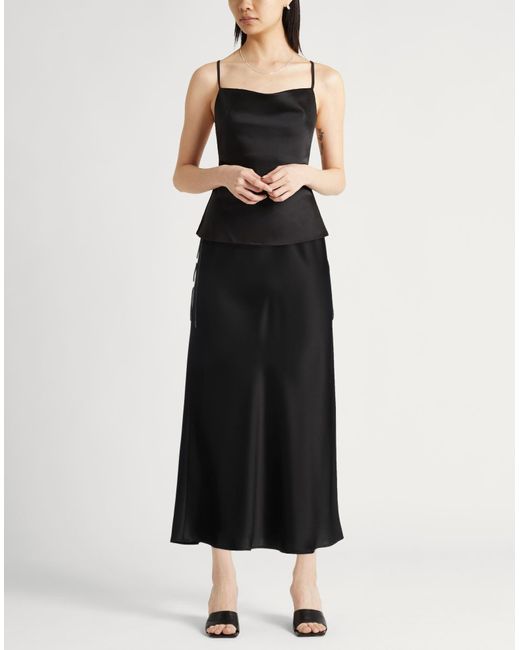 Max Mara Black Midi Skirt Triacetate, Polyester