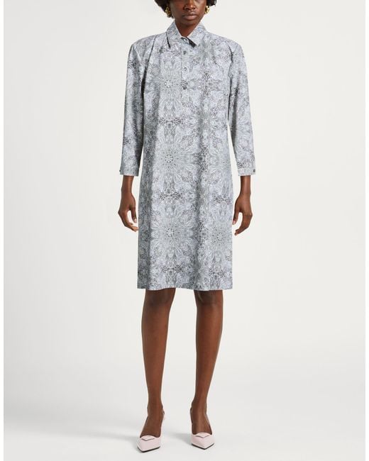 Rrd Gray Mini Dress Polyamide, Elastane