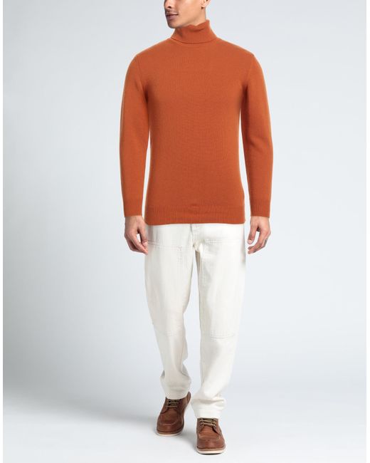 Tsd12 Orange Turtleneck Wool, Viscose, Polyamide, Cashmere for men