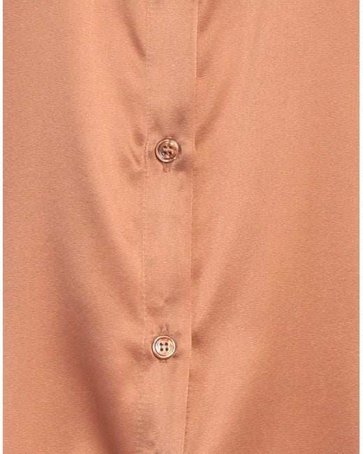 Pinko Orange Rust Shirt Silk, Elastane