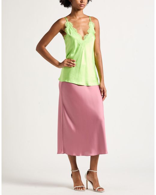 Pink Memories Green Top Viscose, Elastane, Cotton, Polyamide