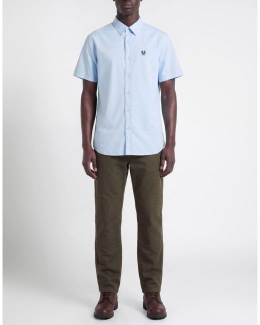Belstaff Blue Shirt Cotton for men
