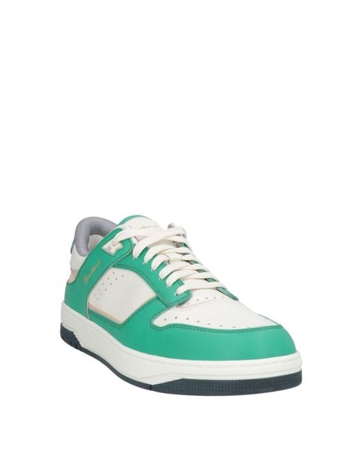 Santoni Green Sneakers for men