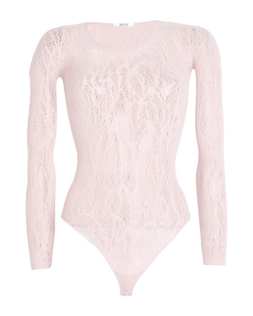 Wolford Pink Bodysuit Polyamide, Elastane