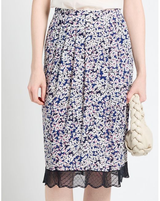 Zadig & Voltaire Blue Midi Skirt