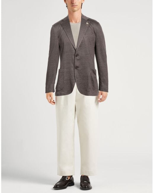 Blazer Tombolini pour homme en coloris Gray