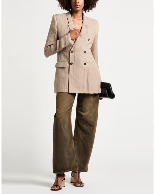 Rick Owens Natural Blazer Silk