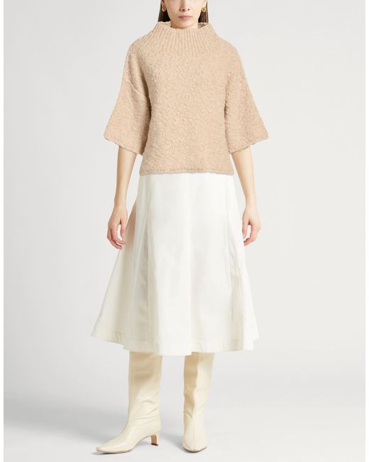 Max Mara Natural Turtleneck Alpaca Wool, Polyamide, Wool