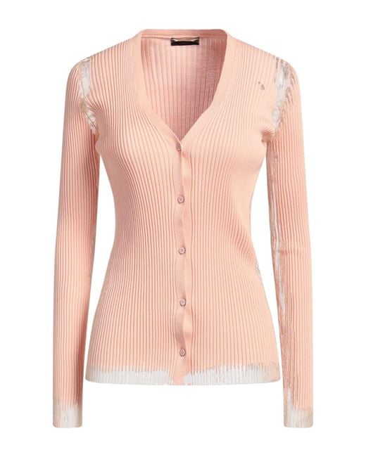 Roberto Collina Pink Cardigan Cotton, Polyester