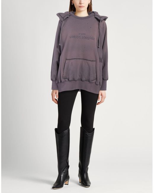 Maison Margiela Purple Sweatshirt Cotton