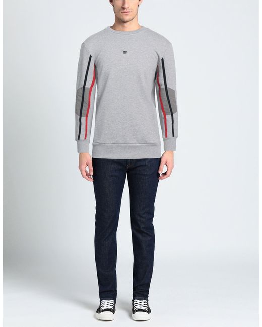 PMDS PREMIUM MOOD DENIM SUPERIOR Gray Sweatshirt Cotton for men
