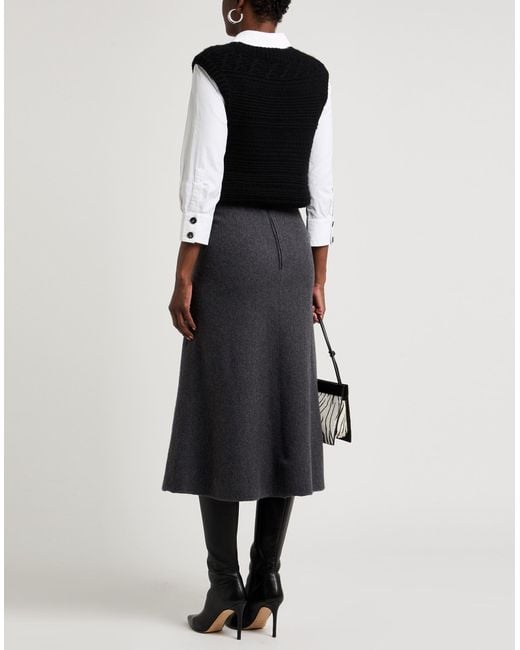 Jil Sander Gray Midi-Rock