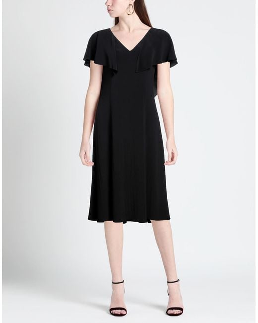 SIMONA CORSELLINI Black Midi Dress
