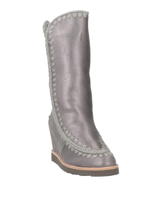 Mou Gray Ankle Boots