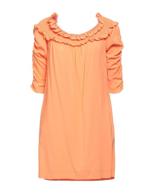 L'Autre Chose Orange Mini Dress