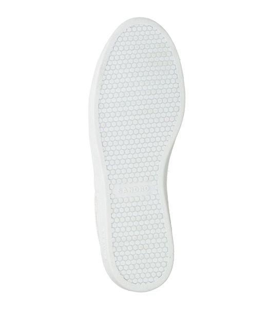 Sandro White Sneakers Leather for men
